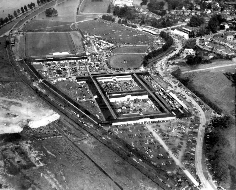 Aerial view of former Cork Showgrounds, Ballintemple, 1972