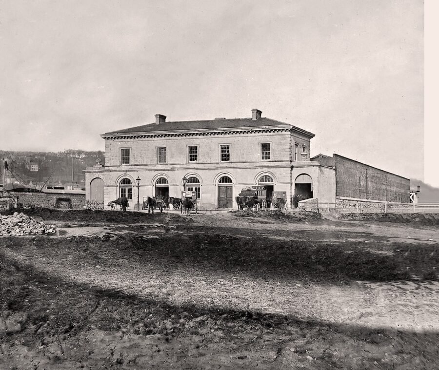 Cork Blackrock and Passage Railway Company Terminus, Cork South Docks, c.1860 & now demolished