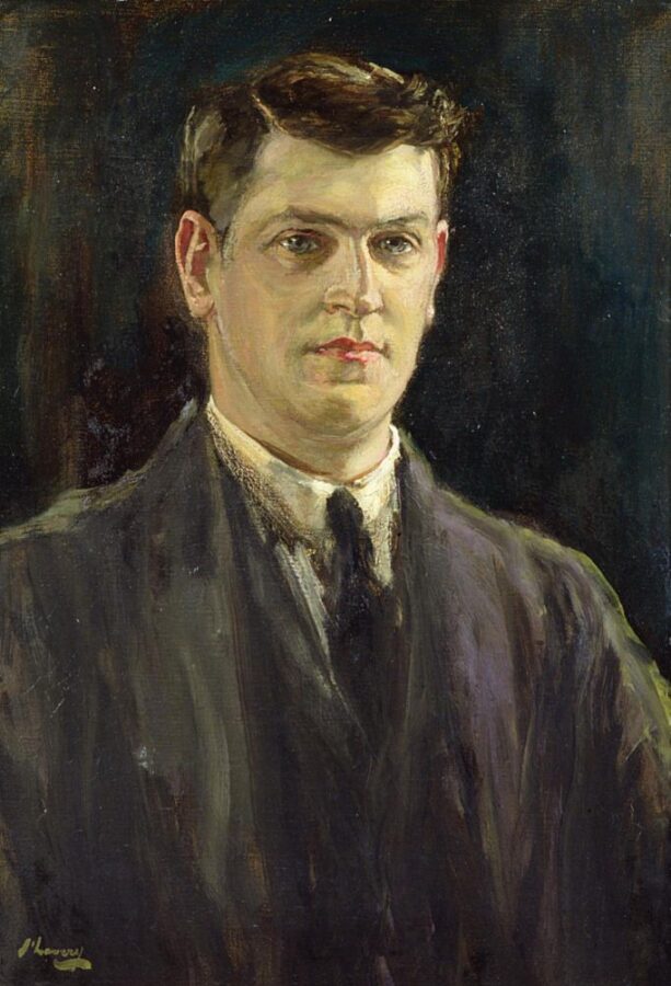 1155a. Michael Collins in London, July 1921, by John Lavery (source: The Hugh Lane Gallery).
