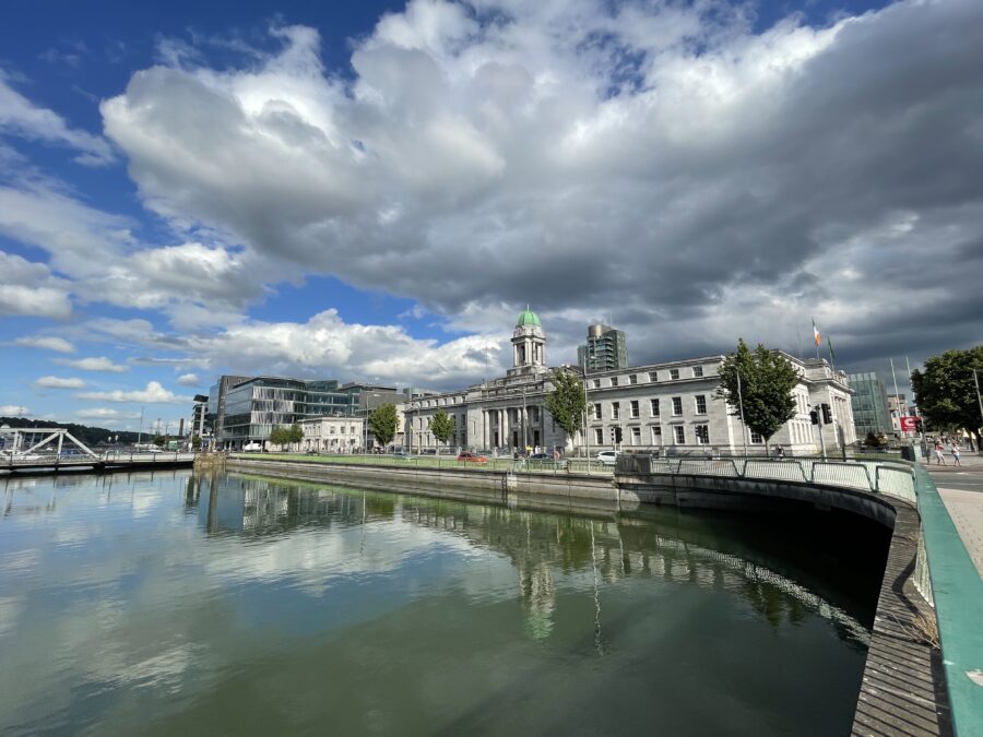 1163a. Cork City Hall, one of Kieran’s National Heritage Week tour sites, 13-21 August 2022 (picture: Kieran McCarthy).