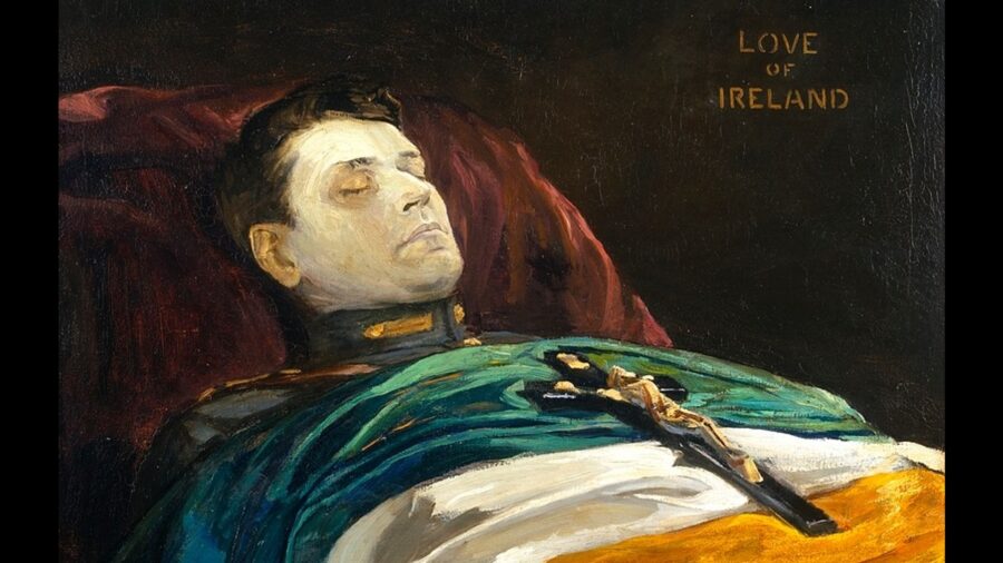 1166a. Painting of Michael Collins by Sir John Lavery, August 1922 (picture: Hugh Lane Gallery).