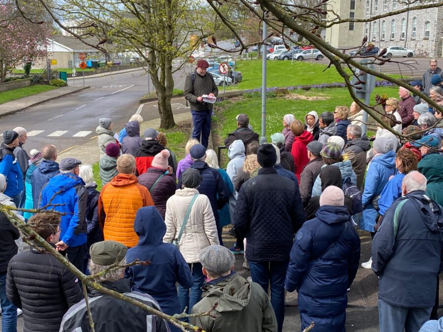 1265a. Historical walking tour of St Finbarr's Hospital earlier this year with Cllr Kieran McCarthy (picture: Marcelline Bonneau).