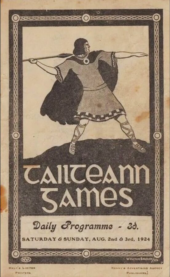 1270a. Front cover of daily schedule of Tailteann Games, Dublin, August 1924 (source: National Library of Ireland, Dublin).