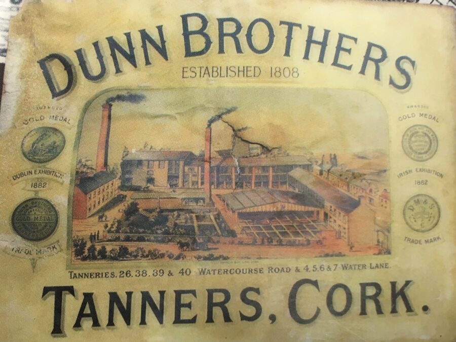 1260b. Advertisement for Dunn’s Tannery, Watercourse Road, late nineteenth century (picture: Cork City Library).