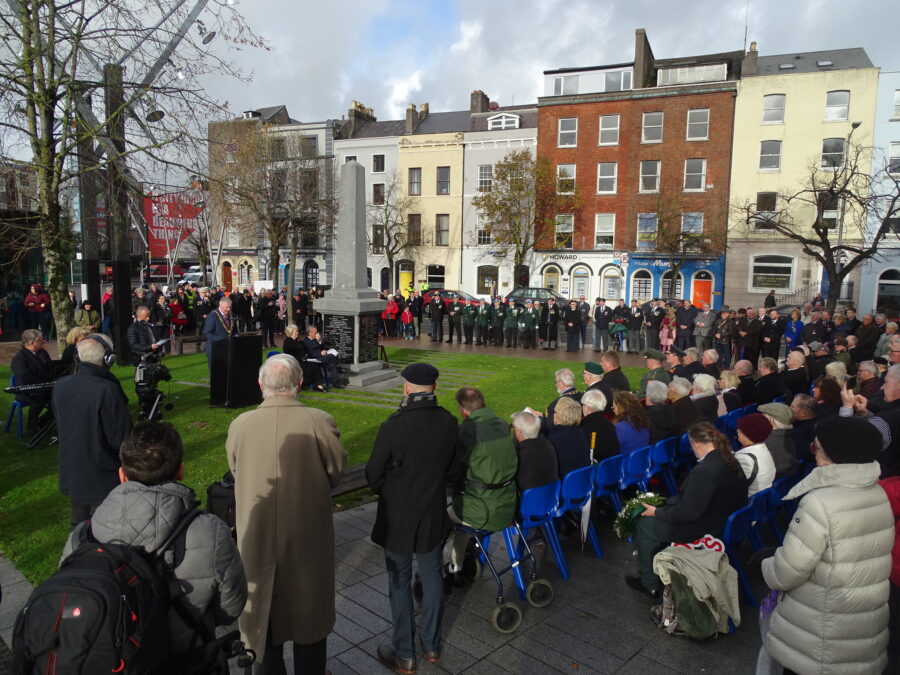 1296a. Commemorations at First World War Memorial, South Mall, 11 November 2018 (picture: Kieran McCarthy).